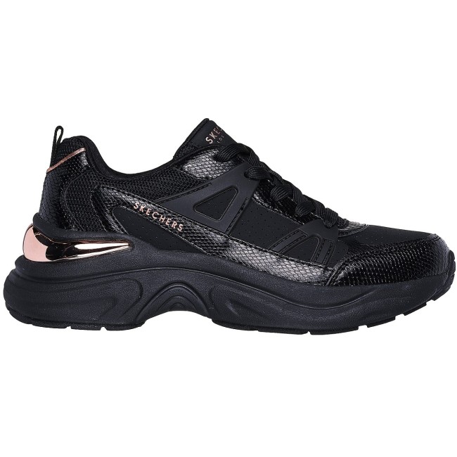 SKECHERS W Snake Trimmed Perforated Durleather (177576-BBK) ΥΠΟΔΗΜΑ