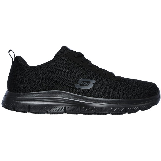 SKECHERS M LACE UP MESH UPPER WITH SLIP RESISTANT (77125-BLK) ΥΠΟΔΗΜΑ