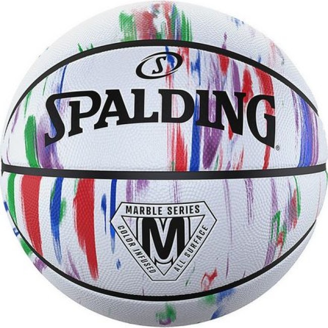 SPALDING Marble Series Rainbow Rubber Basketball (84-397Z1) ΜΠΑΛΑ