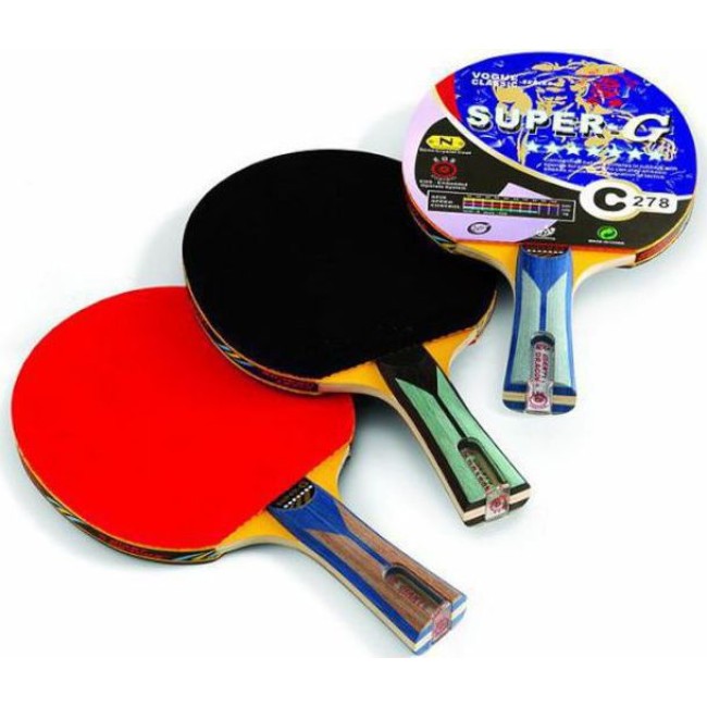ΑΘΛΟΠΑΙΔΙΑ Ρακέτα για Ping Pong για πολύ καλούς παίκτες 7 αστέρια 012.90701 Κόκκινο/Μαύρο