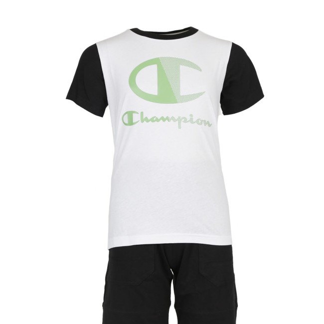 Champion Crewneck T-Shirt Παιδική Μπλούζα ALO/MNB 304617-WW001