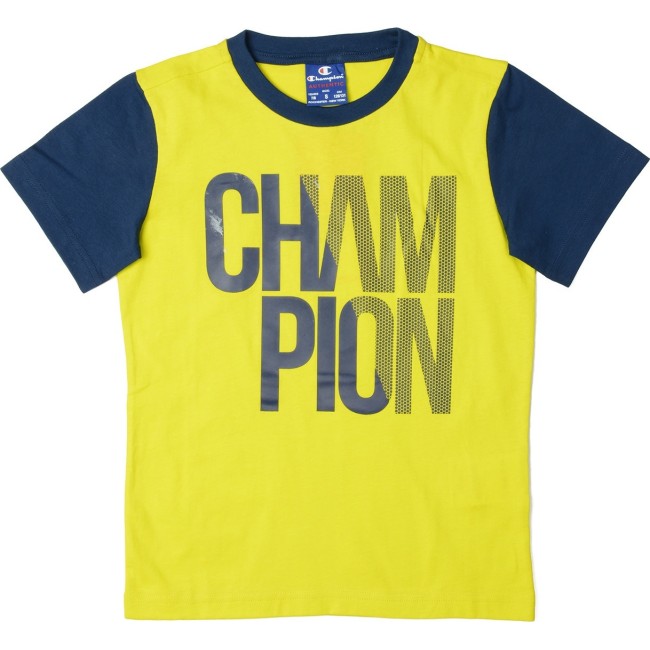 Champion Crewneck T-Shirt Παιδική Μπλούζα ALO/MNB 304617-YS027